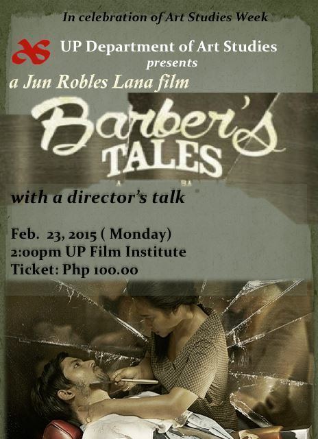 Barber's Tales Barber39s Tales to be screened on Feb 23 at UP Film Institute