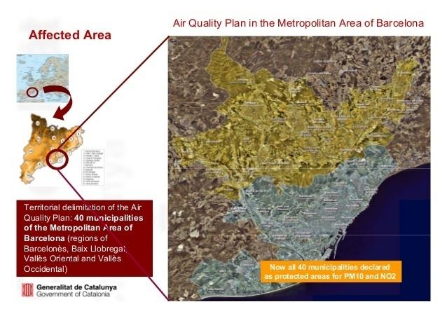 Barcelona metropolitan area httpsimageslidesharecdncomairqualityplaninth