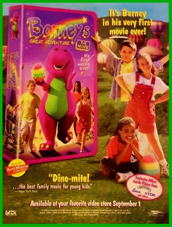 Barney's Great Adventure Barneys Great Adventure Video Promo Ad by BestBarneyFan on DeviantArt