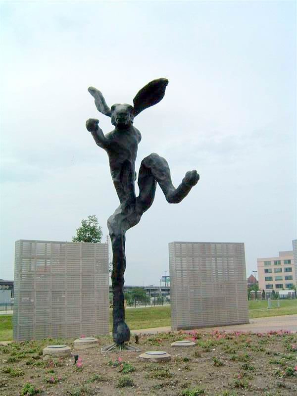 Barry Flanagan Nijinski Hare by Barry Flanagan St Louis Missouri