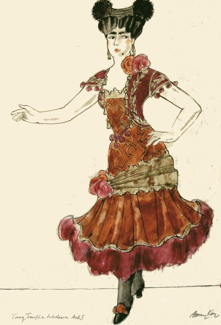Barry Kay Barry Kay Costume Design for Merle Park as Isadora Duncan in