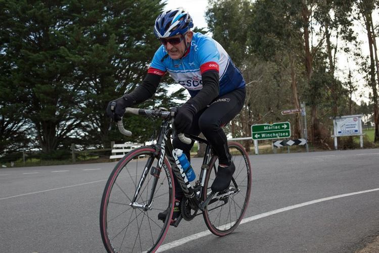 Barry Primmer Geelong Surf Coast Cycling Club Barry Primmer gets the win and