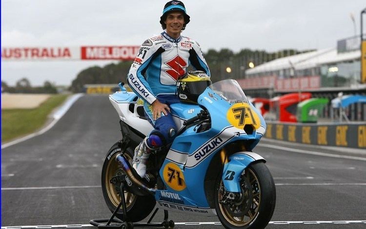 Barry Sheene Australian MotoGP Rizla Suzukis Chris Vermeulen unveils Barry