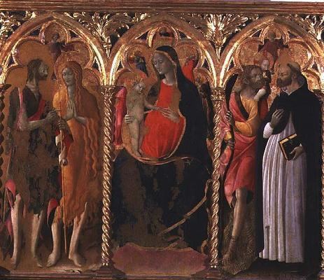Bartolomeo di Tommaso Triptych Madonna and Child central pan Bartolomeo di Tommaso da
