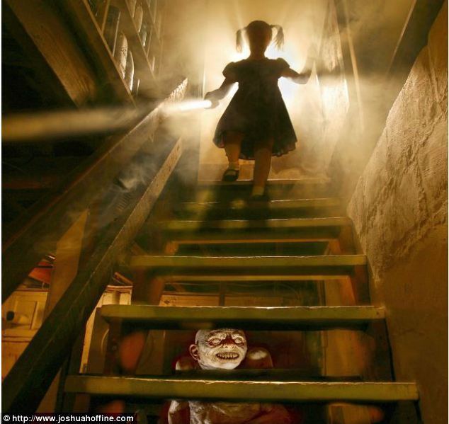 Basement (2014 film) movie scenes Watch out A creature lurking under the staircase for the innocent child is a classic