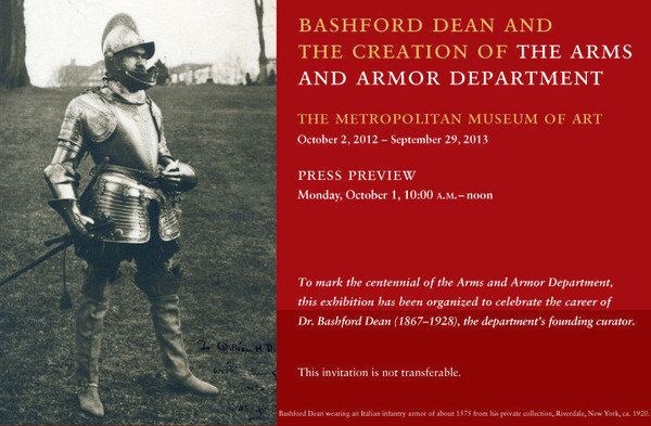 Bashford Dean Bashford Dean Metropolitan Museum of Art MET New York
