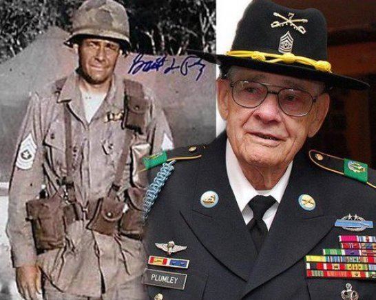 Basil L. Plumley Ia Drang retired CSM dies at 92 Article The United
