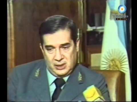 Basilio Lami Dozo Archivo histrico Entrevista de la televisin mexicana al Brigadier