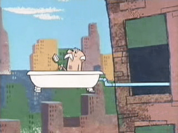 Bathing Buddies movie scenes The next scene is much like the plot of the Woody Woodpecker cartoon Bathing Buddies 1946 Woody tries to retrieve his dime down the bathtub drain by 