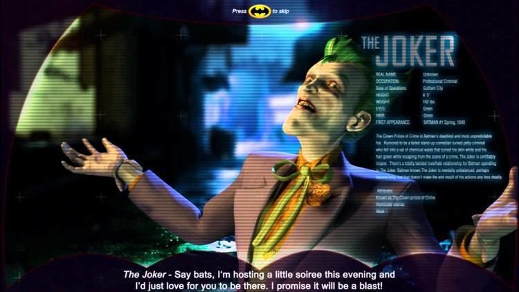 Batman (2013 arcade game) Batman Arcade Joker Intro Arcade Heroes YouTube