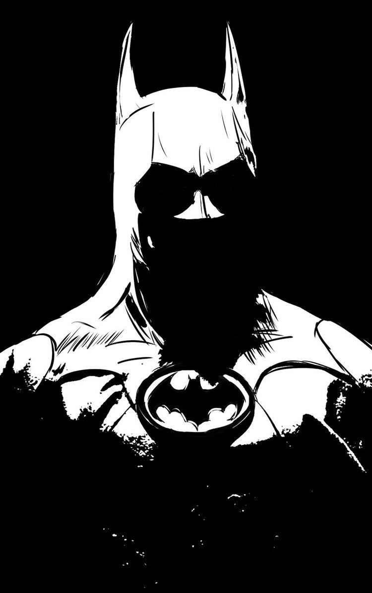 Batman Black and White Batman black and white by Darranged on DeviantArt