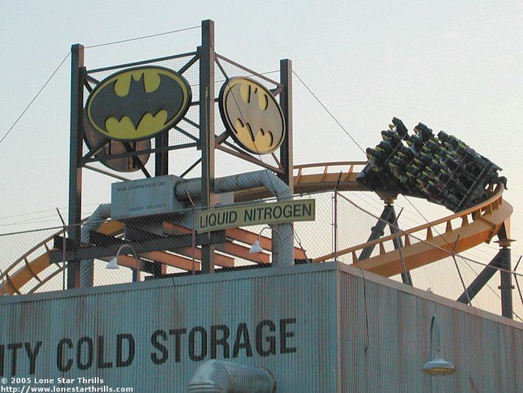 Batman The Escape Batman The Escape Roller Coaster Photos Six Flags Astroworld