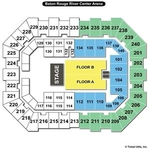 Baton Rouge River Center Arena Baton Rouge River Center Arena Seating Charts