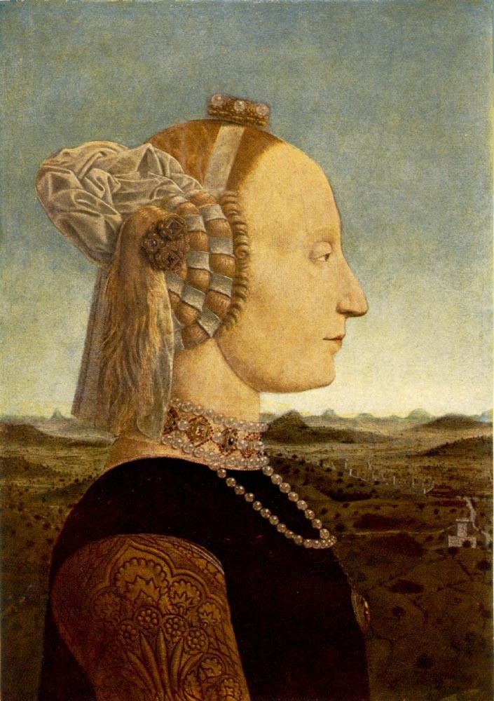 Battista Sforza Portrait of Battista Sforza Piero della Francesca