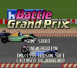 Battle Grand Prix Battle Grand Prix USA ROM lt SNES ROMs Emuparadise