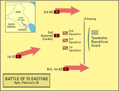 Battle of 73 Easting Maps Battle Of 73 Easting The Gulf War FRONTLINE PBS