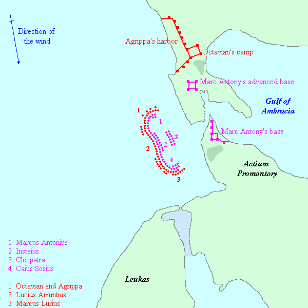 Battle of Actium Actium 31 BCE Livius
