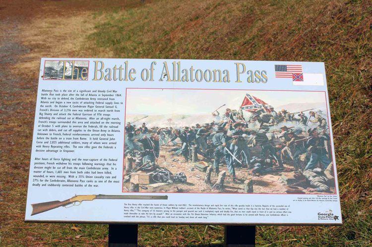 Battle of Allatoona Title Marker Historic Markers Across Georgia