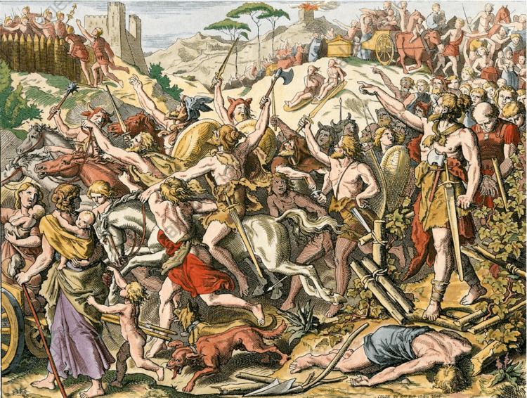 Battle of Aquae Sextiae Batalla de Aquae Sextiae 102 AC Arre caballo