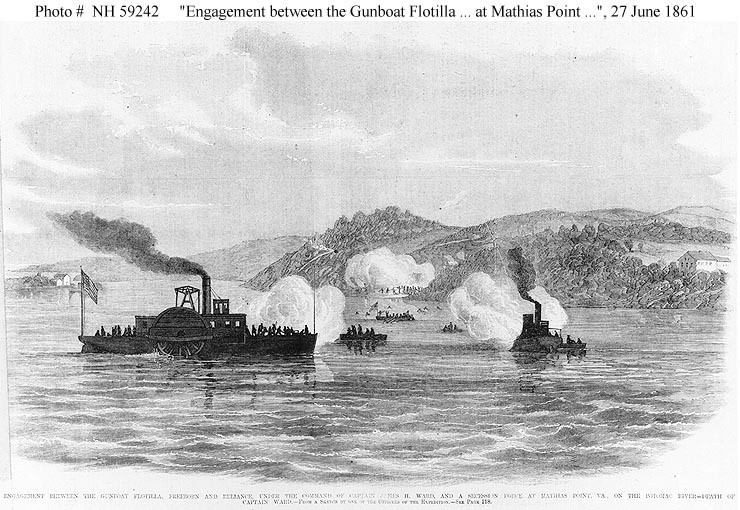 Battle of Aquia Creek USN ShipsUSS Thomas Freeborn 18611865