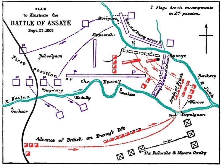 Battle of Assaye Battle Maps Battle of Assaye