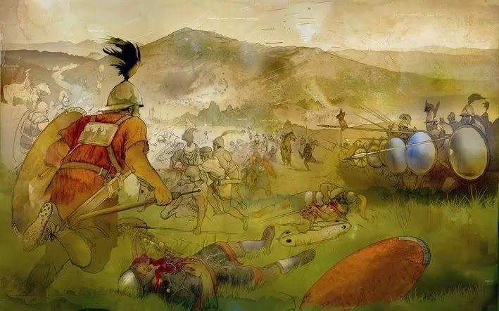 Battle of Baecula Batalla de Baecula por Albert lvarez Greeks Pinterest Dark