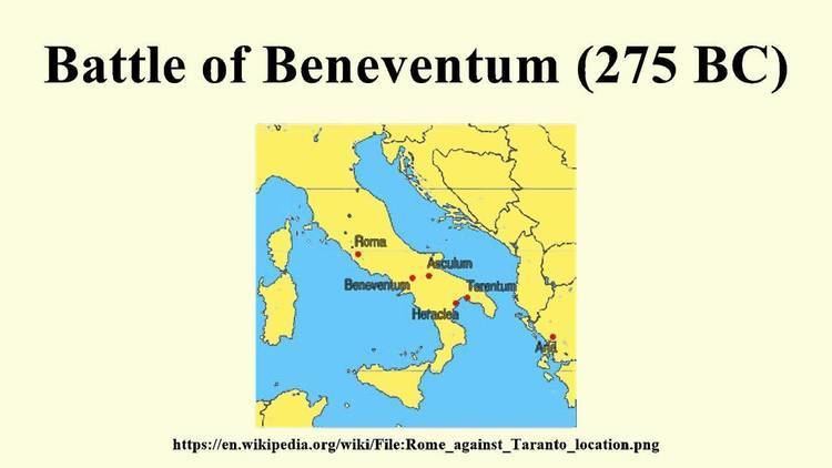 Battle of Beneventum (212 BC) Battle of Beneventum 275 BC YouTube