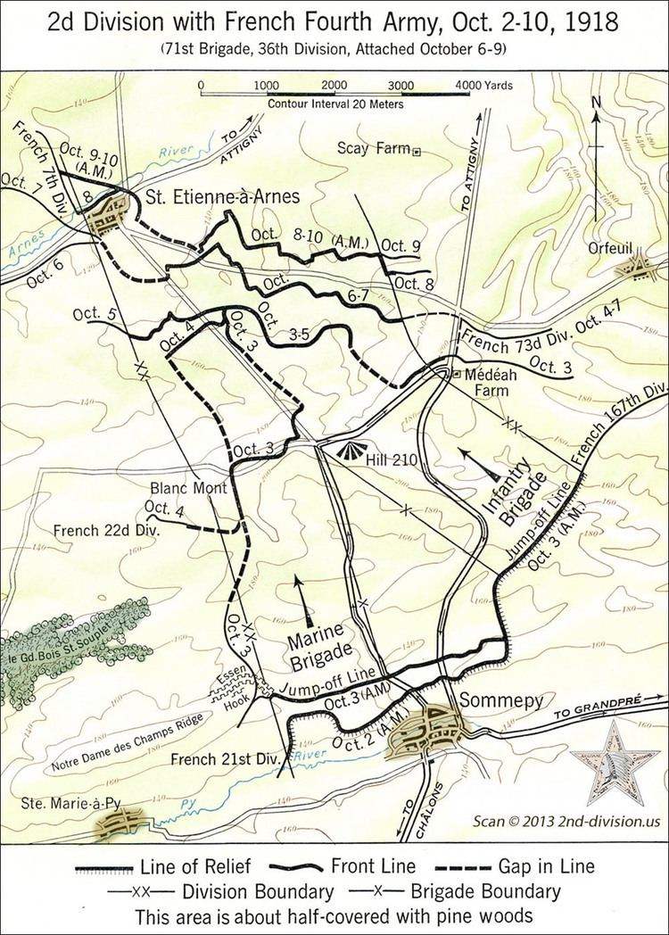 Battle of Blanc Mont Ridge 2nddivisioncomdivmapsblancmontjpg