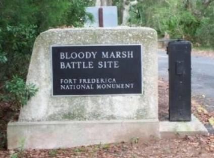 Battle of Bloody Marsh Battle of Bloody Marsh St Simons Island Georgia