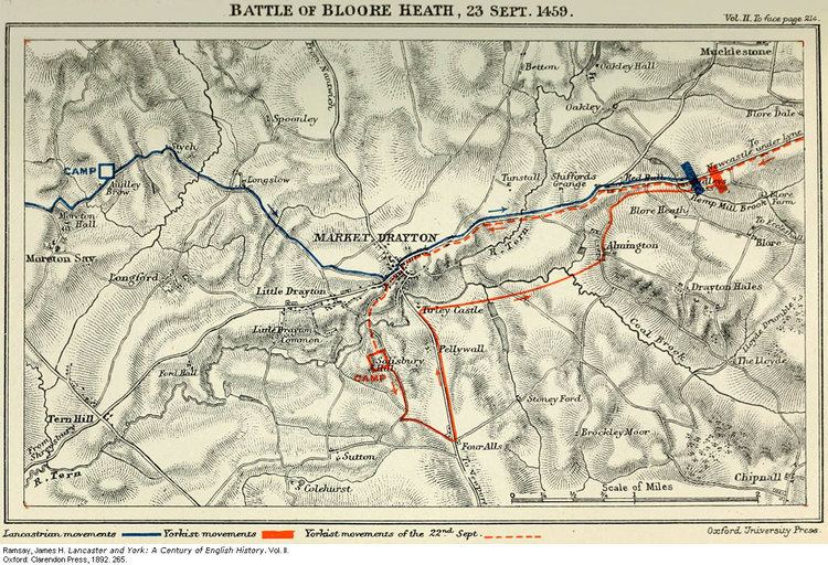 Battle of Blore Heath Battle of Blore Heath 23 Sep 1459 Wars of the Roses