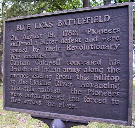 Battle of Blue Licks Blue Licks Almost Chosen People