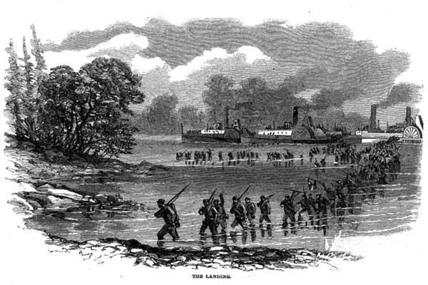 Battle of Boonville The Civil War Muse Federals Disembark East of Boonville