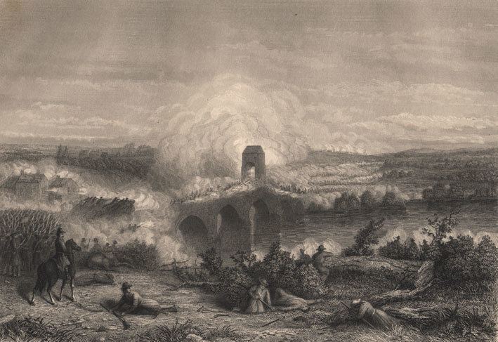 Battle of Bothwell Bridge Engraving of the Battle of Bothwell Bridge