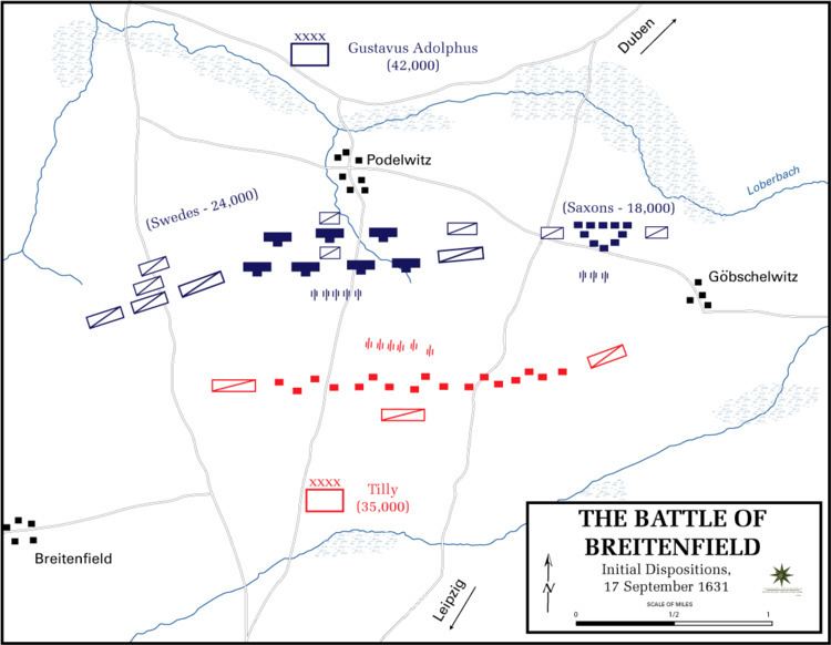Battle of Breitenfeld (1631) The 11W Military History Series The Battle of Breitenfeld 1631