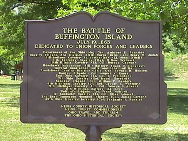 Battle of Buffington Island fedmarkerfrontjpg