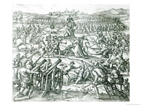 Battle of Cajamarca The Battle of Cajamarca 1532 Giclee Print by Theodor de Bry at