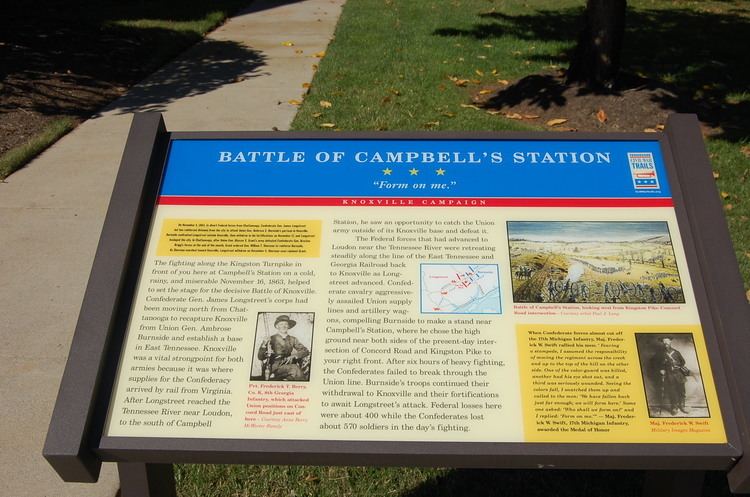 Battle of Campbell's Station Welcome Visitors Farragut TN Official Website