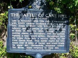 Battle of Cane Hill Battle of Cane Hill Canehill Arkansas