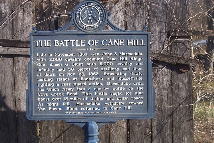 Battle of Cane Hill wwwarkansascivilwar150comUserFilesmarkersCan