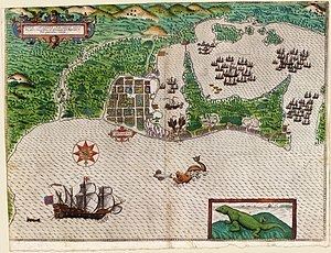 Battle of Cartagena de Indias (1586) httpsuploadwikimediaorgwikipediacommonsthu