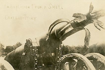 Battle of Château-Thierry (1918) WWI Cannon at Battle of ChteauThierry 1918 Photo Print for Sale
