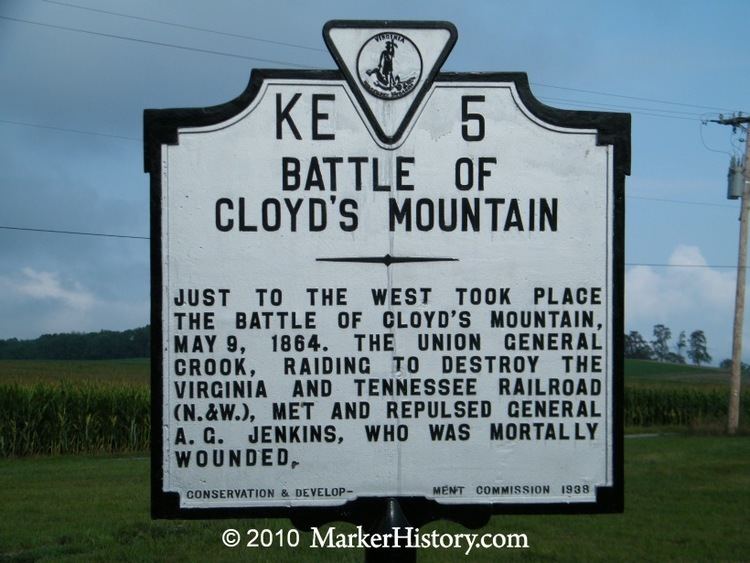 Battle of Cloyd's Mountain Battle of Cloyd39s Mountain KE5 Marker History