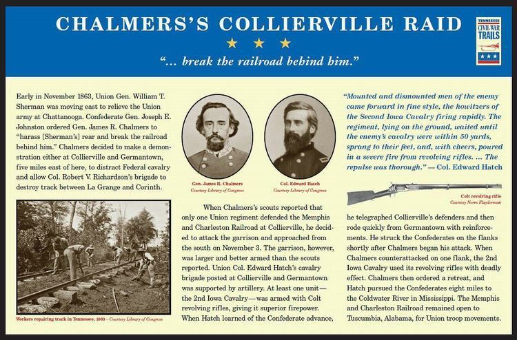 Battle of Collierville Collierville TN Civil War sites