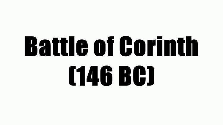 Battle of Corinth (146 BC) Battle of Corinth 146 BC YouTube
