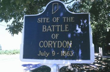 Battle of Corydon IHB Site of the Battle of Corydon July 9 1863