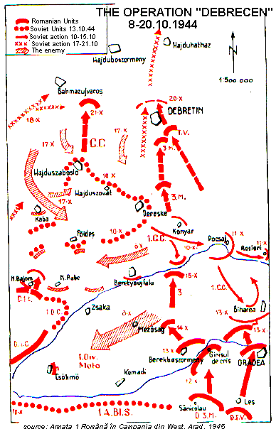 Battle of Debrecen The Romanian Army Maps