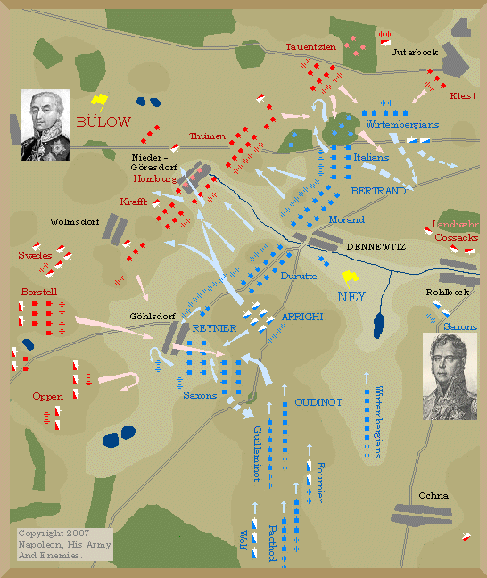Battle of Dennewitz Battle of Dennewitz 1813 Map Marshal Ney Blow
