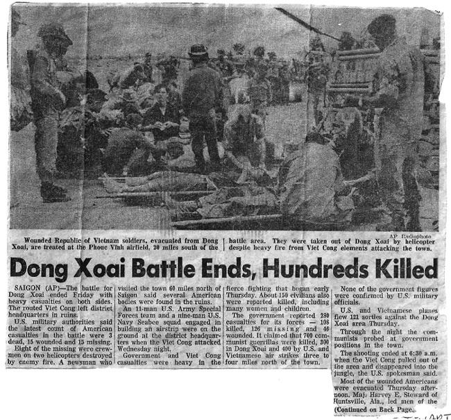 Battle of Dong Xoai Dong Xoai