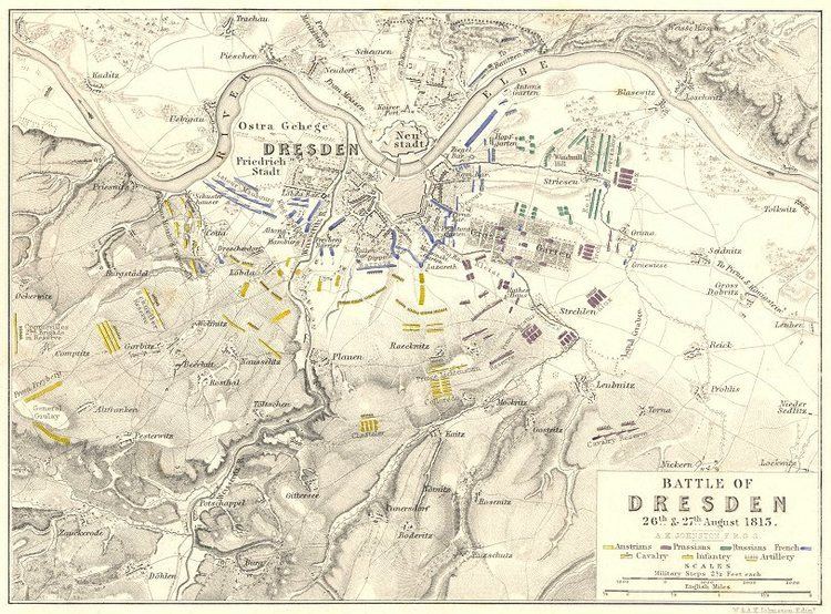 Battle of Dresden BATTLE OF DRESDEN 26th and 27th August 1813 Germany Napoleonic