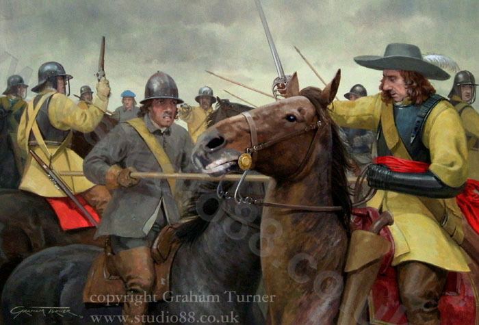 Battle of Dunbar (1650) Studio 88 Limited The Battle of Dunbar 1650 Original Painting by